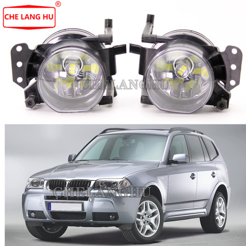 LED Fog Lamp For BMW X3 E83 2004 2005 2006 2007 Car-styling Front LED Fog Lights Fog Lamp with LED Bulbs ► Photo 1/6