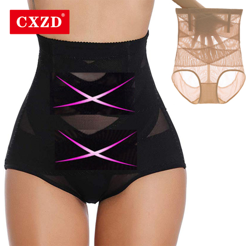 CXZD High Waist Control Panties Body Shaper Shapewear Thong for Women Tummy Control Butt Lifter Slimming Invisible ► Photo 1/6