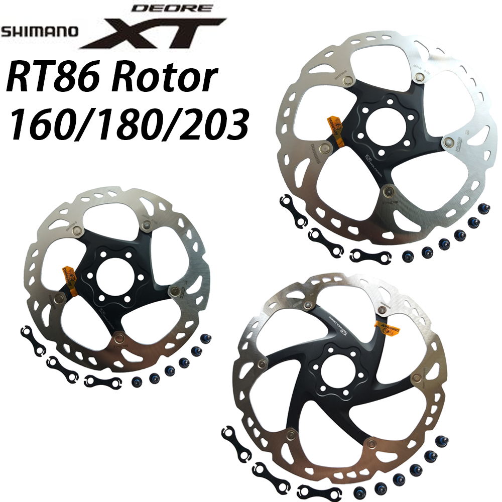 Ga lekker liggen vergaan huilen Shimano Deore XT SM RT86 bike Brake Disc 6 Bolt ice Point Technology MTB  Mountain bicycle Disc RT-86 160MM 180MM 203MM for M8000 - Price history &  Review | AliExpress Seller -