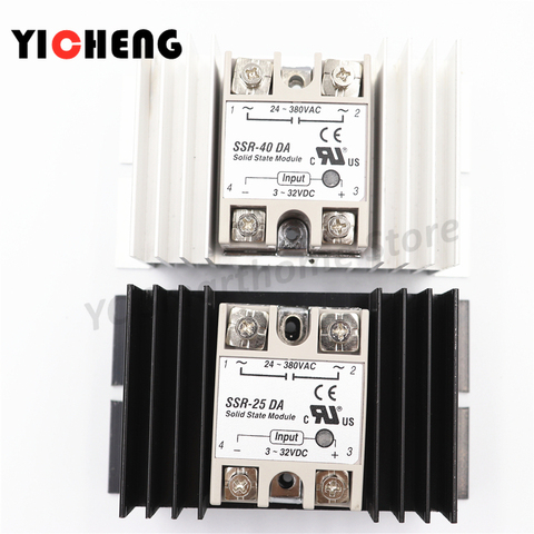 1pcs aluminum single-phase solid state relay SSR radiator base large radiator 25A to 100A ► Photo 1/5