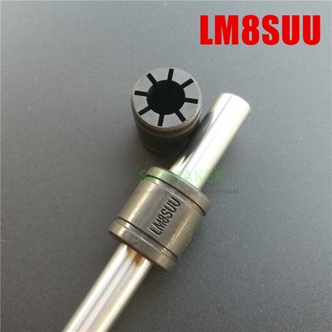 10pcs Gray Solid Polymer LM8SUU Linear Bearings Bushing 8*15*17mm height 17mm for Flashforge Prusa i3 3D Printer ► Photo 1/1