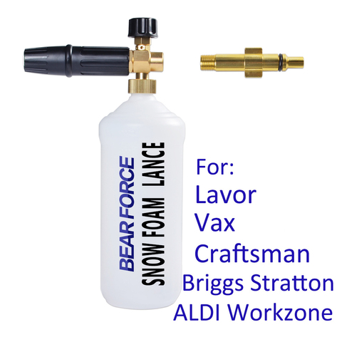 Foam Generator Foam Cannon snow foam lance Car foam wash for Lavor Vax Craftsman Briggs Stratton Aldi Workzone Pressure Washer ► Photo 1/6