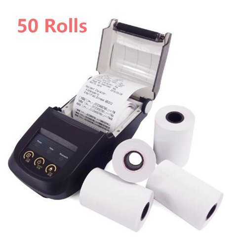 Thermal Paper 57 x 40 mm  Handheld Credit Card POS Receipt Paper, 50 rolls / Carton ► Photo 1/1