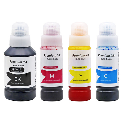Refill Dye Ink compatible for Epson EcoTank L6170 L6160 L6190 L4150 L4160 L3150 L3110 Printer Ink Series EcoTank Ink Bottles ► Photo 1/6