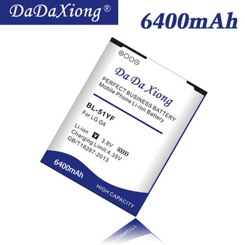 Da Da Xiong 5850mAh BL-51YF / BL-51YH Battery for LG G4 H815 H818 H819 VS999 F500 F500S F500K F500L H811 V32 Phone Battery ► Photo 1/4