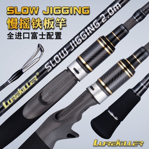 Lurekiller Japan Fuji K Guides Hi Power X Slow Jigging Rod 2.0M 20kgs Pe 2-4 Lure Weight 100-300g Spinning/Casting Fishing Rod ► Photo 1/6