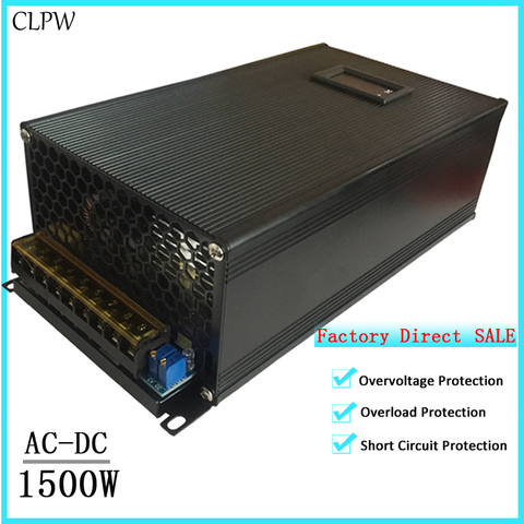 1500W Switching power supply DC 12V125a 15v 24v 36v 48v 50v 60v 70vsingle output digital display for stepper CCTV LED light ► Photo 1/6