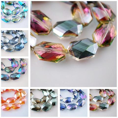 5pcs 18x13mm Oval Faceted Crystal Glass Prism Loose Crafts Beads for Jewelry Making DIY Curtains ► Photo 1/3