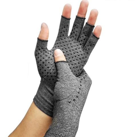 1 pair of magnetic anti-arthritis healthy compression therapy gloves rheumatoid hand pain wrist rest sports safety gloves wrist ► Photo 1/6