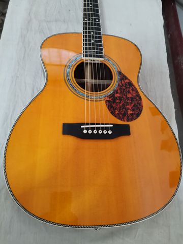 free shipping factory custom OM mayer acoustic guitar 14 frets guitar with signature acoustic electric guitars ► Photo 1/2