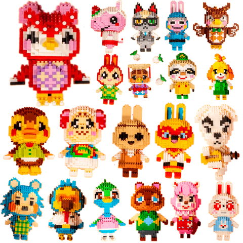 28 styles Animal Crossing Blocks legoeing Raymond 3D Model DIY