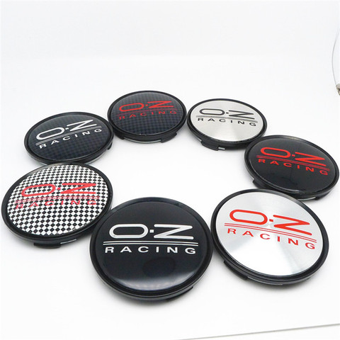 4pcs 63mm Wheel Center Hub Caps for OZ Racing WRC Rims Hubs Cover Replacement M595 Car Styling Emblem 57MM Black ► Photo 1/6