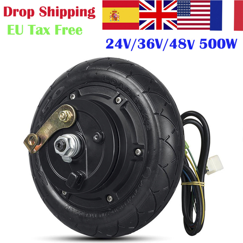 24V 36V 48V 350W 500W Hub Motor Scooter Brushless Toothless  Electric Scooter Hub Wheel Motor 8 Inch ► Photo 1/6