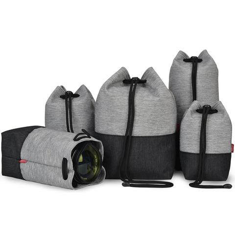 Waterproof Camera Lens Bag Padded Case Cover Soft Pouch Bags for Nikon Canon Sony Panasonic Fujifilm Olympus Tamron Sigma Tokina ► Photo 1/6