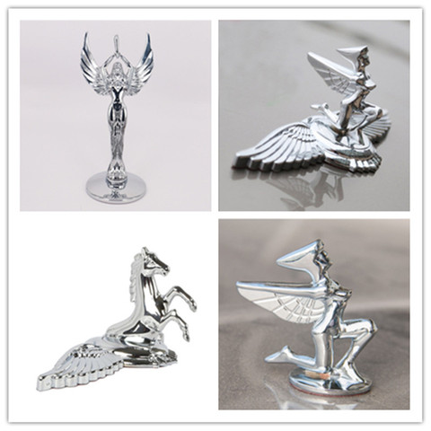 quality Car styling 21*9cm Zinc alloy Golden Silver Horse Eagle Goddess Emblem Rear Trunk Badge Side Logos ► Photo 1/6