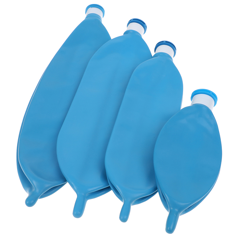 Anesthesia Breathing Bag Set - Four Sizes: 0.5L, 1L, 2L, 3L, For Medical Training Or Equipment Maintenance