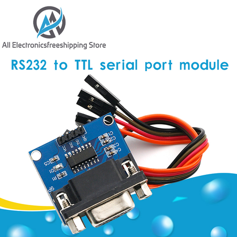 MAX3232 RS232 to TTL Serial Port Converter Module DB9 Connector MAX232 For Arduino ► Photo 1/6