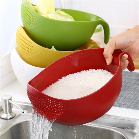 Rice Washer Quinoa Strainer Cleaning Veggie Fruit Kitchen Tools with Handle Newest ► Photo 1/6