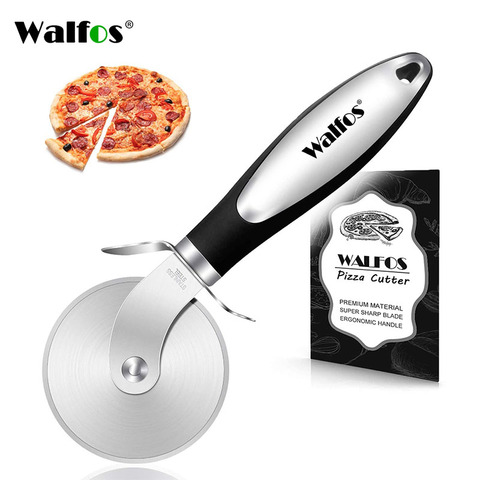 WALFOS Stainless Steel Pizza Cutter Professional Pizza Cutter Wheel with Anti-Slip Handle for Pizza Waffles Cookies ► Photo 1/6