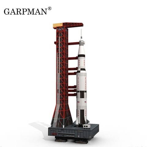 37cm 1:300 Saturn V Rocket Paper Model DIY Puzzle Manual Space 3D Origami Paper Art Toy ► Photo 1/6