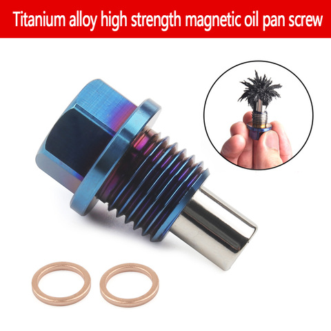 Titanium alloy magnetic oil release plug oil release nut M12*1.25 M12*1.5 M12*1.75 M14*1.5 oil release bolt ► Photo 1/6