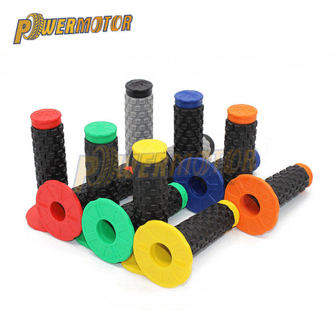 Pro Taper Grip Handle Dirt Bike Rubber Grips 22mm Handle Grip Double color   Pillow Top Moto Grips For Motocross Motorcycle ► Photo 1/6