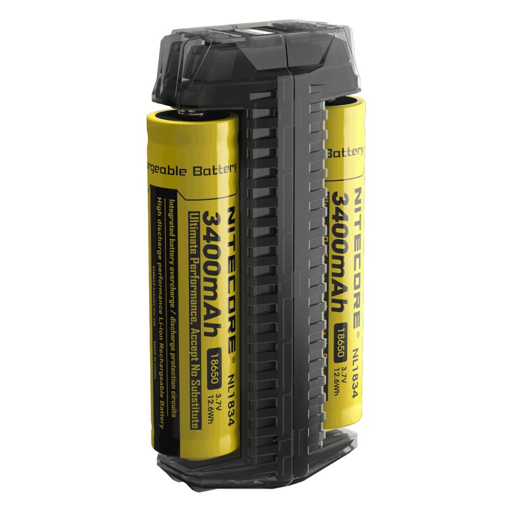 Nitecore F2 Power Bank Charger and 2x NL186 Batteries