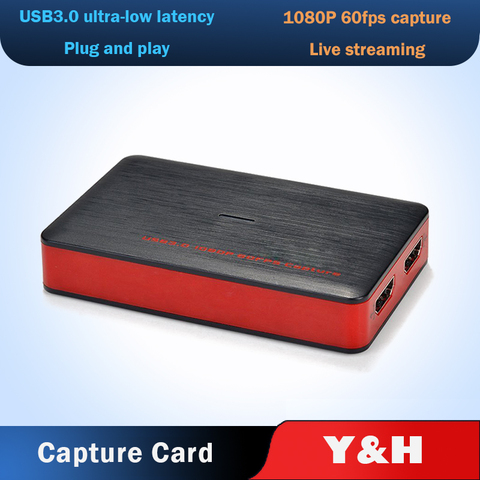 4K Video Capture Card USB3.0 HDMI Video Grabber Record Box for PS4 Game DVD Camcorder Camera Recording Live Streaming 1080P 60Hz ► Photo 1/6