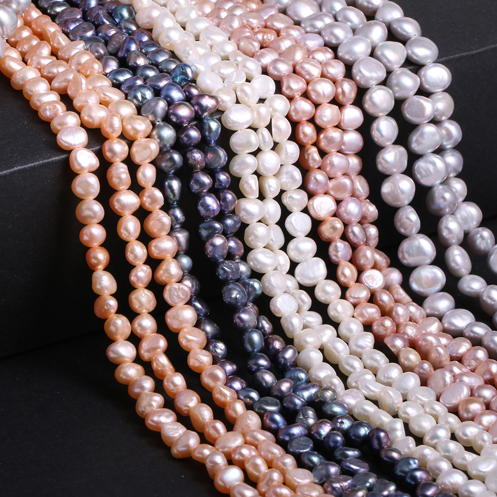 Natural Freeform Potato Freshwater Pearl Jewelry Making Spacer Beads Strand 14" 