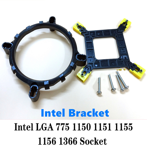 Computer Parts CPU Cooler Holder Base Bracket and Back Plane For LGA 775 1150 1151 1155 1156 1366 For Intel Cooling Fan Bracket ► Photo 1/1