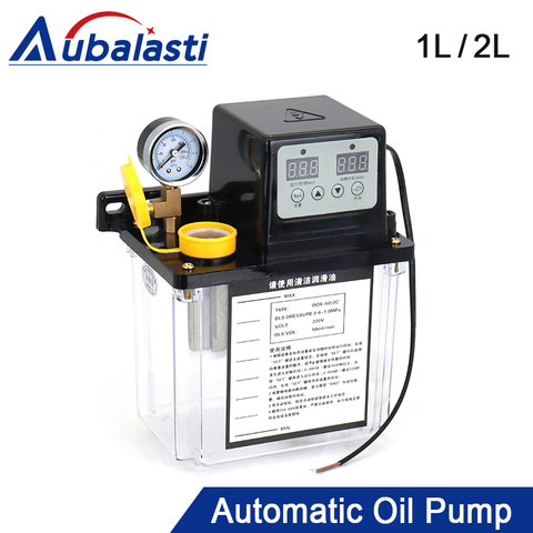 Aubalasti Lubricating Oil Pump 1L 2L 220V Lubricant Automatic CNC Electromagnetic Lubrication  Pump Lubricator For CNC Machine ► Photo 1/6