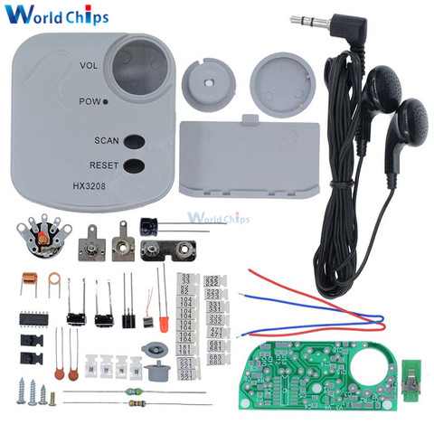 HX3208 Radio DIY Kits FM Frequency Modulation Micro SMD Radio Electronic DIY kit Set 1.8V-3.5V High Sensitive ► Photo 1/6