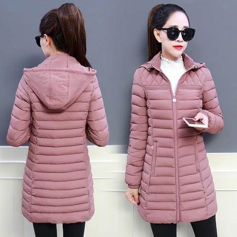 Winter Jacket 2022 Fashion Loose Down Cotton Women Coats  Parkas Female Casual Warm Outerwear hooded Winter Coat Plus size 6XL ► Photo 1/6