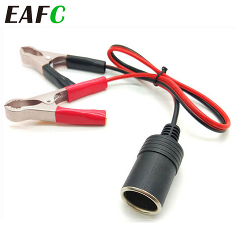 12V Car Battery Terminal Clamp Clip  Cigarette Lighter Power Socket Adaptor Camping Battery Pump Power Adapter Splitter Car-styl ► Photo 1/5