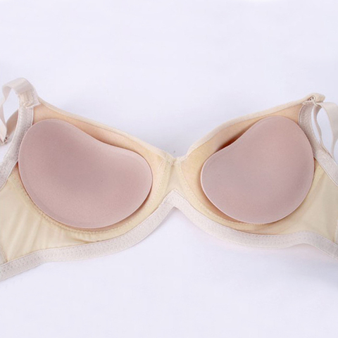 1 Pair Bra Pads Gel Bra Inserts Push Up Silicone Sponge Natural Color Intimates Accessories Breast Pads Accessories ► Photo 1/6