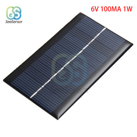Solar Panel 2V 5V 6V 9V 12V Mini Solar System DIY For Battery Cell Phone Chargers Portable Solar Cell 0.23W 0.6W 0.8W 1W 1.5W 3W ► Photo 1/6