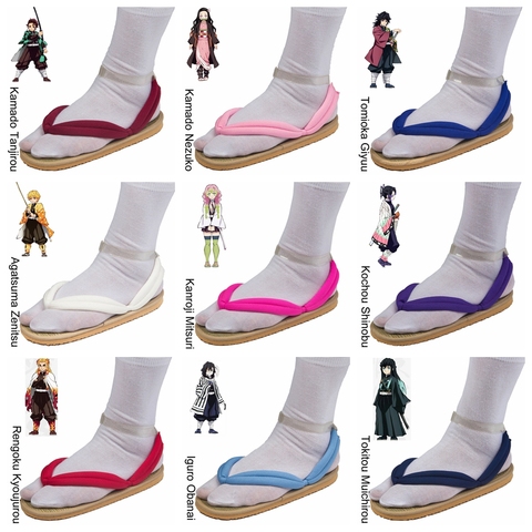 Buy Online Lcsp Japanese Anime Demon Slayer Kimetsu No Yaiba Kamado Tanjirou Kanroji Mitsuri Cosplay Costume All Character Shoes Alitools