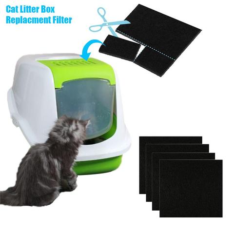 4/6pcs Activated Carbon Filter For Pet Cat Litter Box Filter Cat Dog Kitten Deodorizing Filters Carbon Pack Deodorant ► Photo 1/6