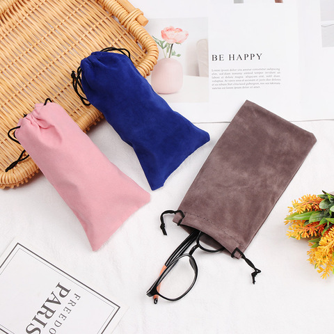 1PC Fashion Sunglasses Bags Drawstring Eyeglasses Pouch Myopia Customized Glasses Case Soft Eyeglasses Bag Eyewear Accessories ► Photo 1/6