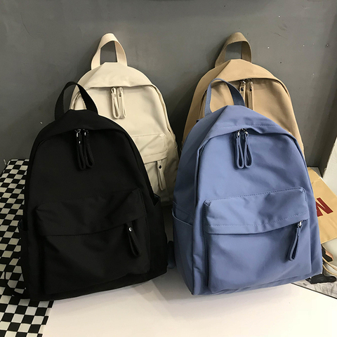 Fashion Backpack Canvas Women Backpack Anti-theft Shoulder Bag New School Bag For Teenager Girls School Backapck Female ► Photo 1/6