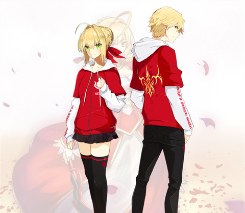 Fate/EXTRA Saber Cosplay Nero Claudius Caesar Augustus Germanicus Hoodie Sweater Tops Costume Halloween Anime ► Photo 1/5