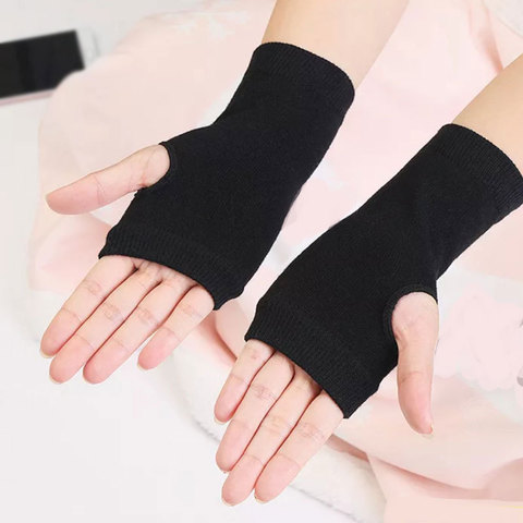 Anime Glove Short Style Kakashi Cosplay Darkly Ninja Mitten Oversleeve Man Women Fashion Sun Block Warm Cuff ► Photo 1/2