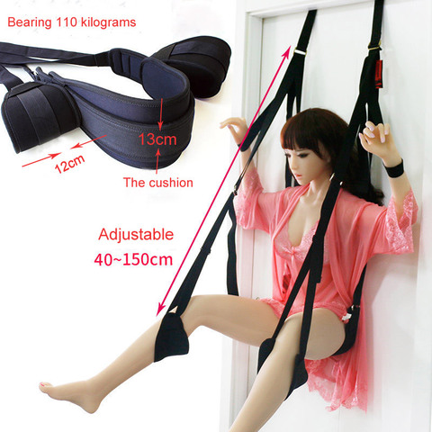 Sex Erotic Toys shop tool for Couples Sex Swing Soft Sex Furniture Fetish Bandage Love Adult game Chairs Hanging Door Swing ► Photo 1/6
