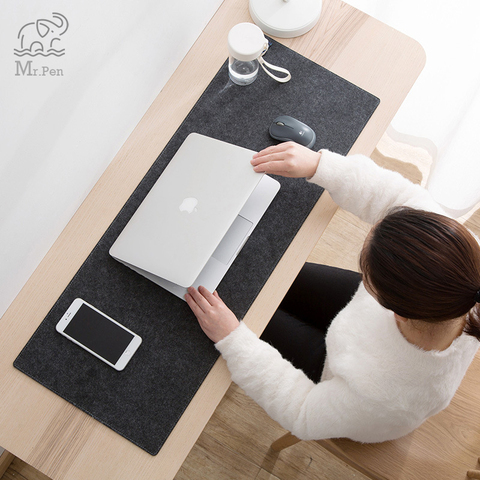 Large 88*330cm Office Computer Desk Mat Table Keyboard Mouse Pad Wool Felt Laptop Cushion Desk Non-slip Mat Gamer Mousepad Mat ► Photo 1/5