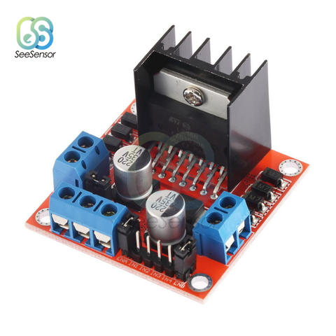 L298N Dual H Bridge DC Stepper Motor Drive Controller Board Module for Arduino ► Photo 1/6