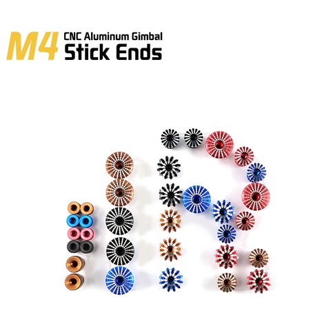FrSky 3D M4 4mm CNC Aluminum Gimbal Stick Ends Transmitter Stick Anti-Slipping Cap ► Photo 1/5