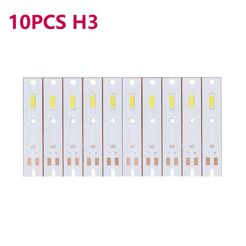 10PCS A Lot H1 H3 H7 18W 9-10V Auto Bulb Headlamp 6000K Natural White Lights High Power Led Car Headlight Repair Parts For DIY ► Photo 1/6