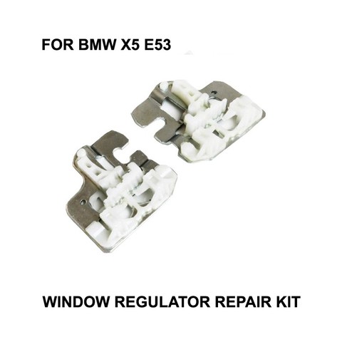 2000-2015 CR WINDOW CLIPS FOR BMW X5 E53 WINDOW REGULATOR REPAIR CLIPS with METAL SLIDER FRONT LEFT SIDE ► Photo 1/1