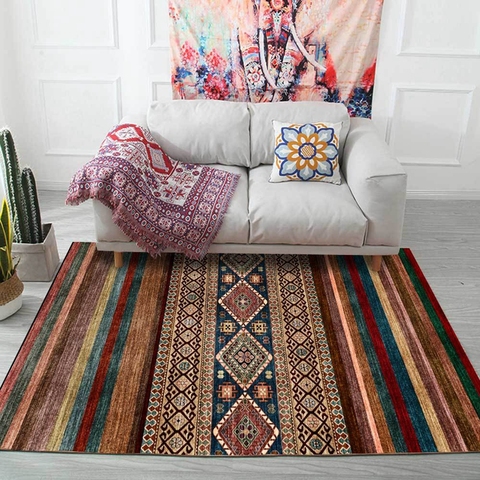 Morocco Style Carpet and Rug Living Room Vintage Persian Geometric Home Decor Sofa Tapete Bedroom Kitchen Non-Slip Floor Mats ► Photo 1/6