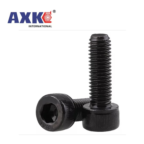 10/50pcs M2 M2.5 M3 M4 M5 M6 M8 Black grade 12.9 steel DIN912 All Full Thread Hexagon Hex Socket Cap Allen Head Screw Bolt ► Photo 1/6